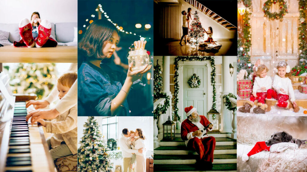 Warm Holiday Season Wallpaper: Cozy Family Moments & Winter Scenes