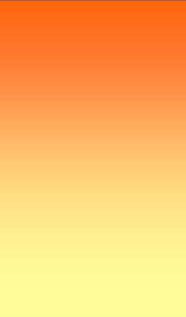 Minimalist smooth gradient wallpaper with vibrant warm orange fading into soft bright yellow background