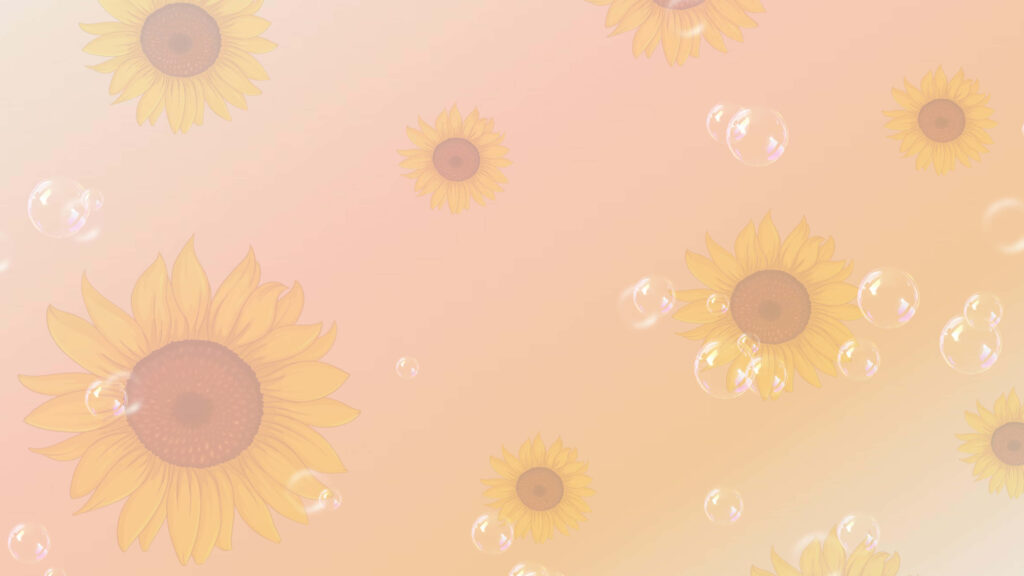 Pastel Sunflower Wallpaper - Cheerful Background 3840x2160