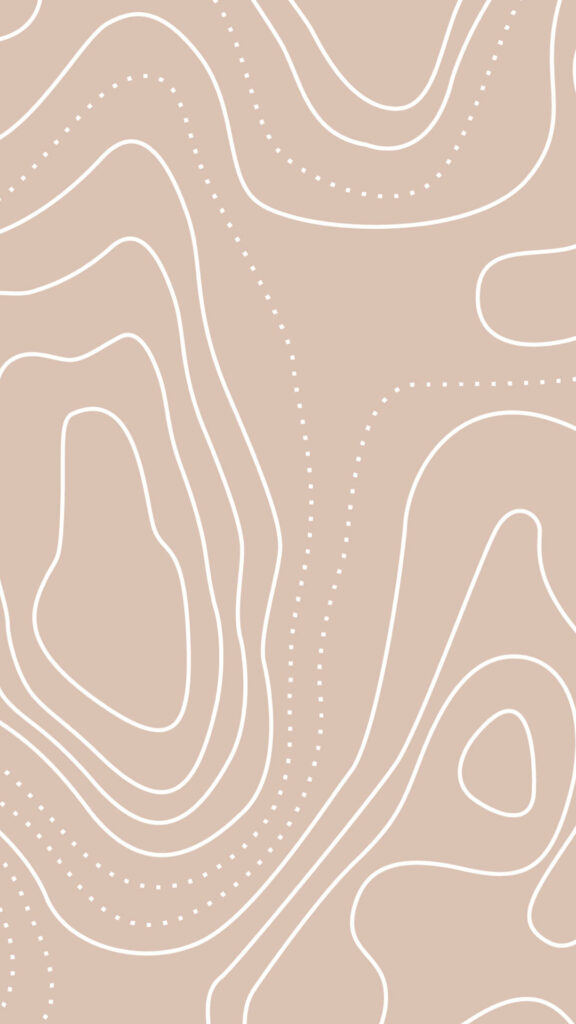 Inviting Neutral Bohemian Atmosphere: Abstract Shapes Accentuate Warm Simplistic Beige Aesthetic Wallpaper