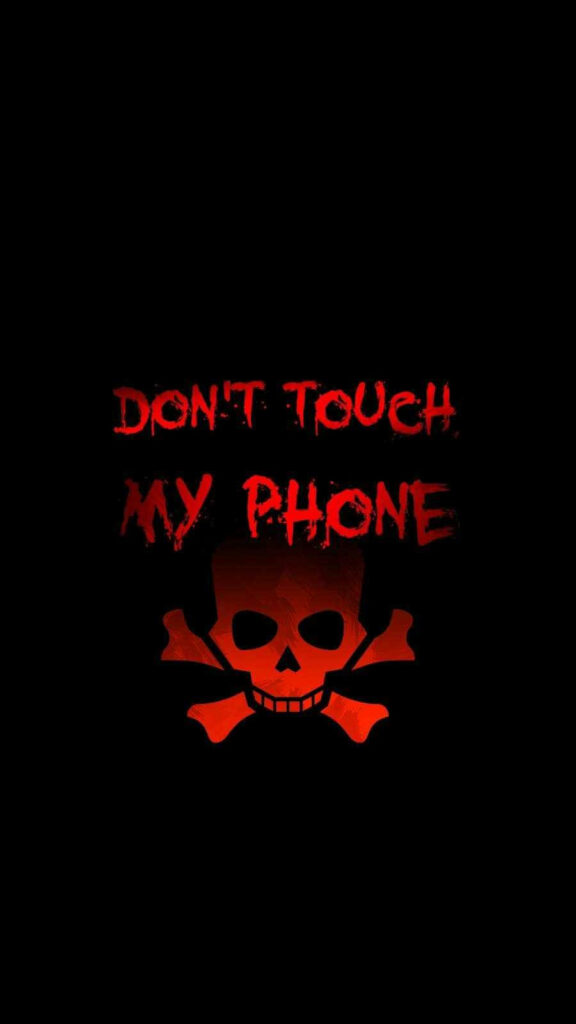 Cautionary Crimson: A Foreboding Reminder to Resist Temptation - Wall of Poison and Peril Wallpaper