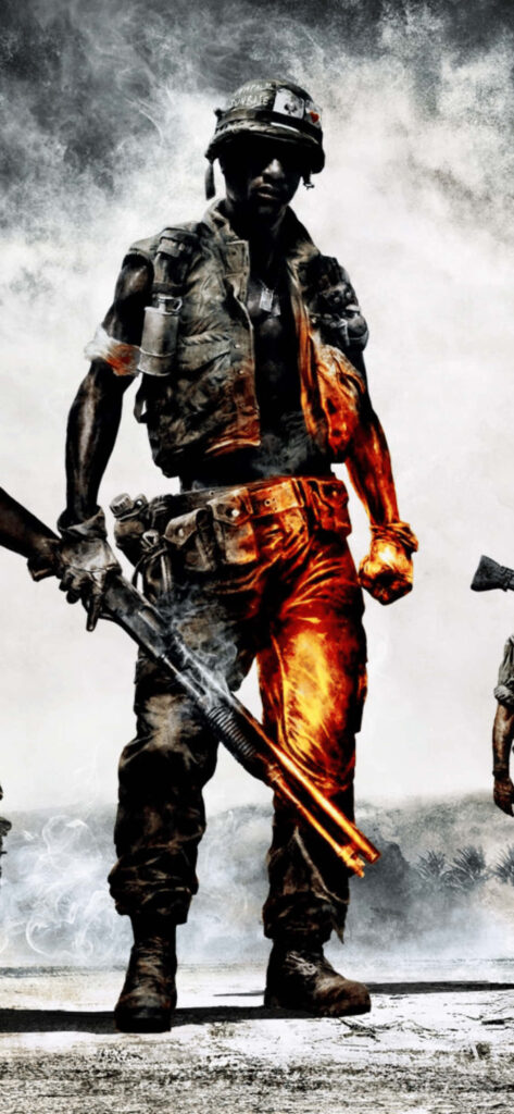 Warrior's Grit: A Monochrome Soldier Within Battlefield V's Battle Torn Landscape Wallpaper