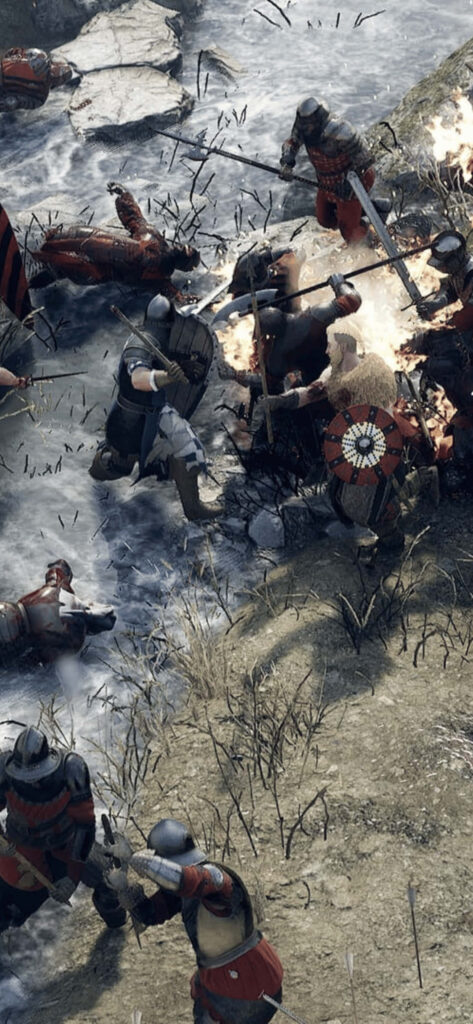 Epic Clash: Mordhau Warriors Unleash Fury on the Battlefield Wallpaper