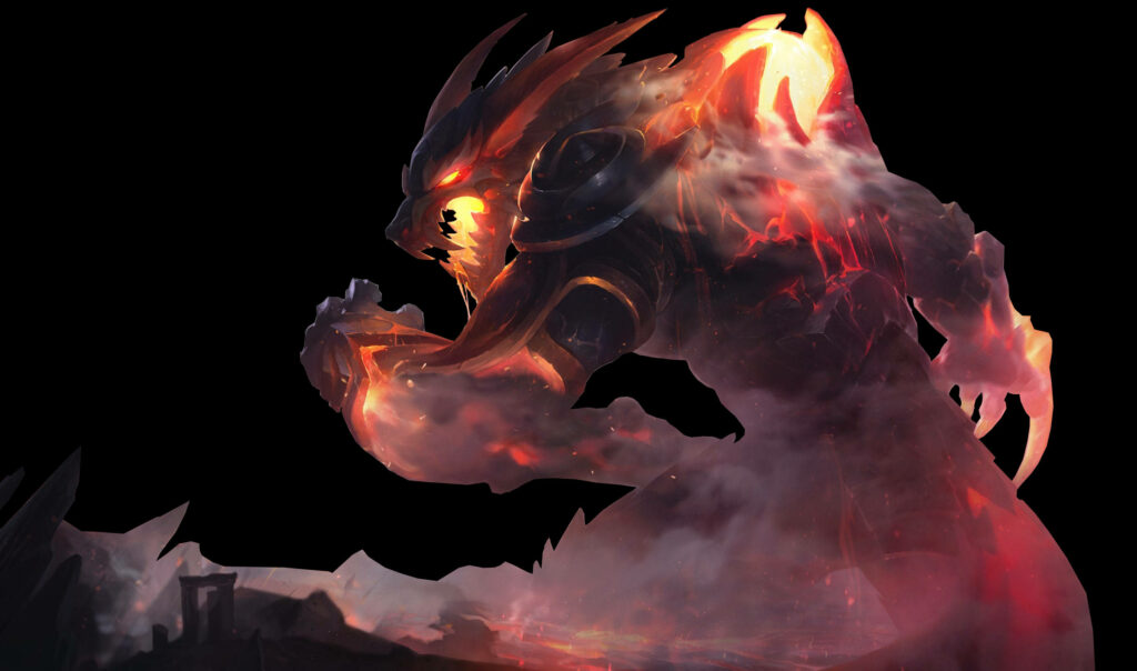 Unleashing the Ferocious Beast: Showcase of Warwick's Exclusive Huntsman Skin in League of Legends Wallpaper