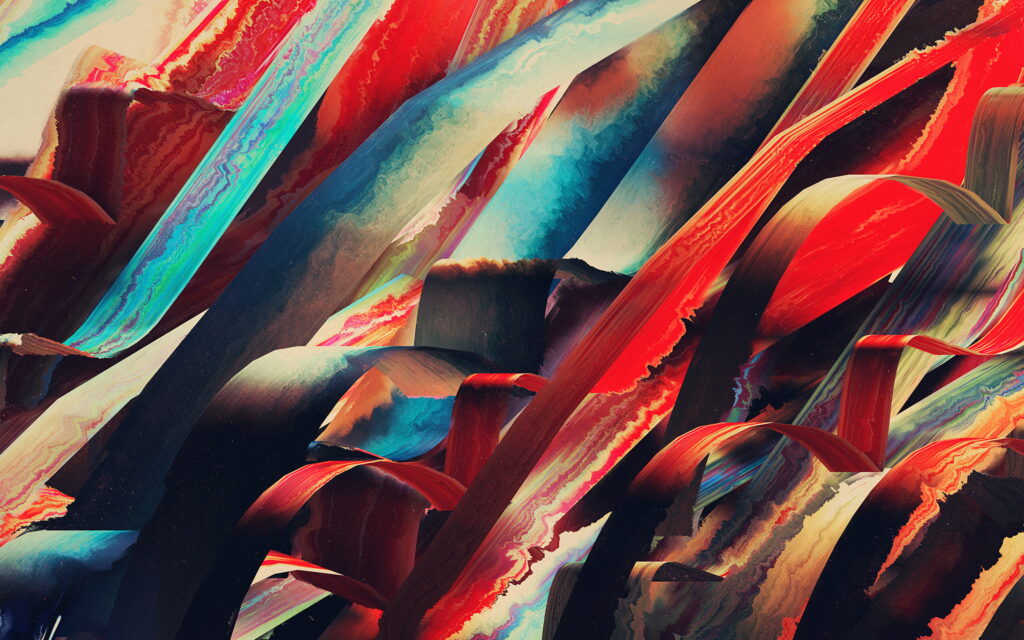 Hampus Olsson's Watercolored Lines: A Vibrant Art Pattern for Your Multi-Colored 4K Wallpaper