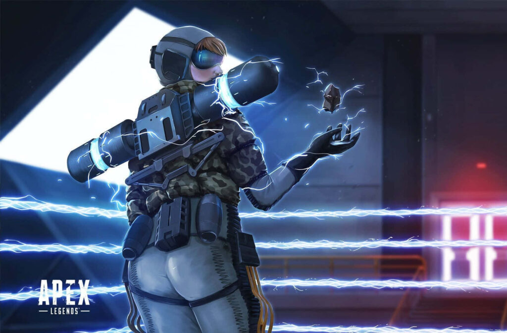 Wattson Apex Legends powerful electric abilities sparks energy high tech game character wallpaper