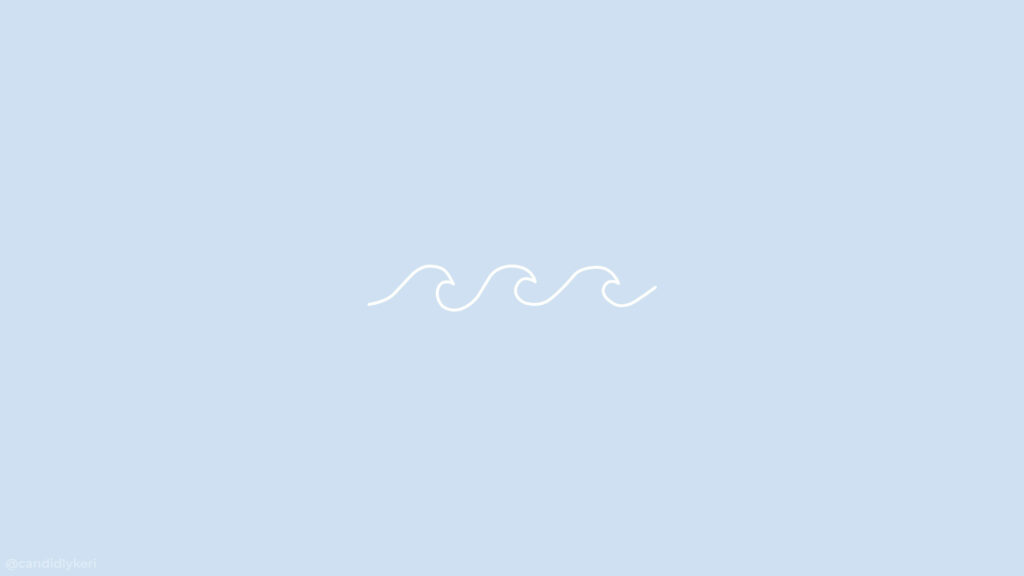 Wave of Tranquility: Pastel Blue Wallpaper for a Calm and Soothing Atmosphere