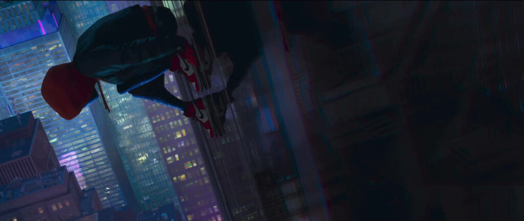 Windows of the Spider-Verse: Miles Morales Gazing Out onto the Cityscape Wallpaper