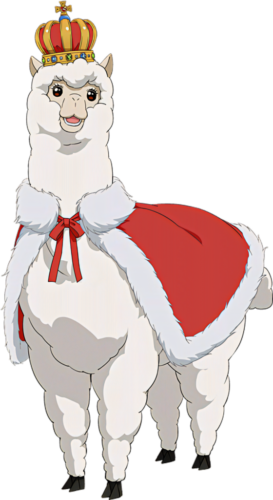 Whimsical Royal Alpaca Wallpaper: Majestic & Playful Charm