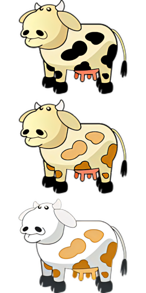 Whimsical Cartoon Cow Wallpaper: Fun & Cheerful Background Design