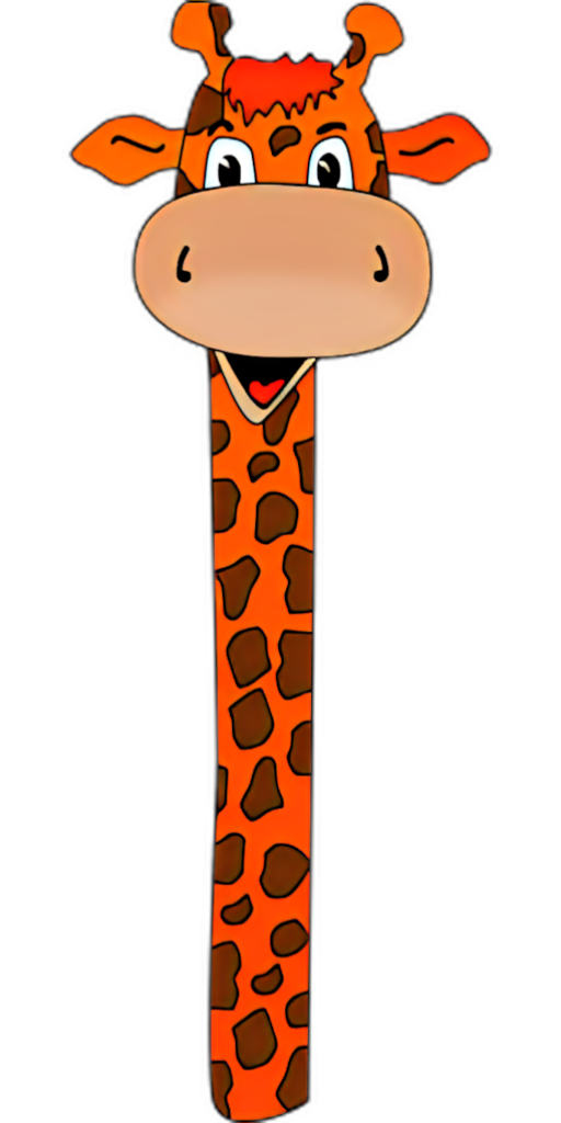 Whimsical Cartoon Giraffe Wallpaper: Fun & Playful Design