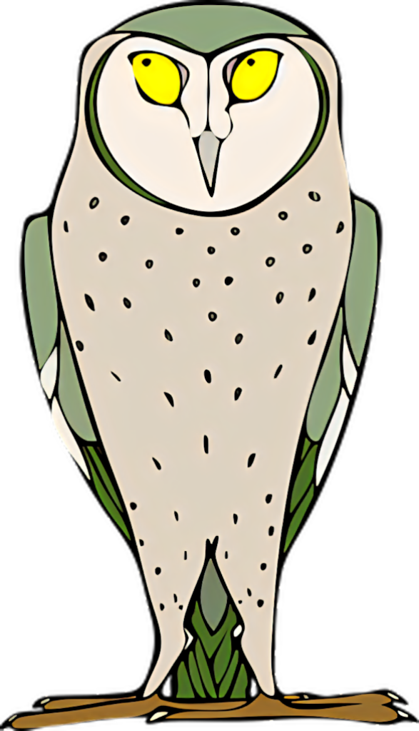 Whimsical Cartoon Owl Wallpaper with Intricate Earthy Tones
