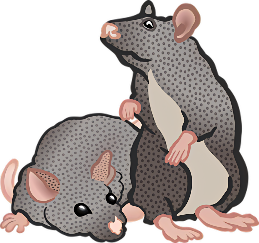 Playful Cartoon Rats Wallpaper: Fun & Whimsical Background Design