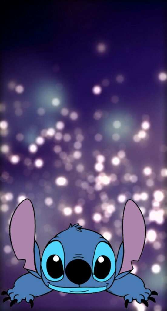 Whimsical Cute Character Wallpaper with Sparkling Bokeh Background