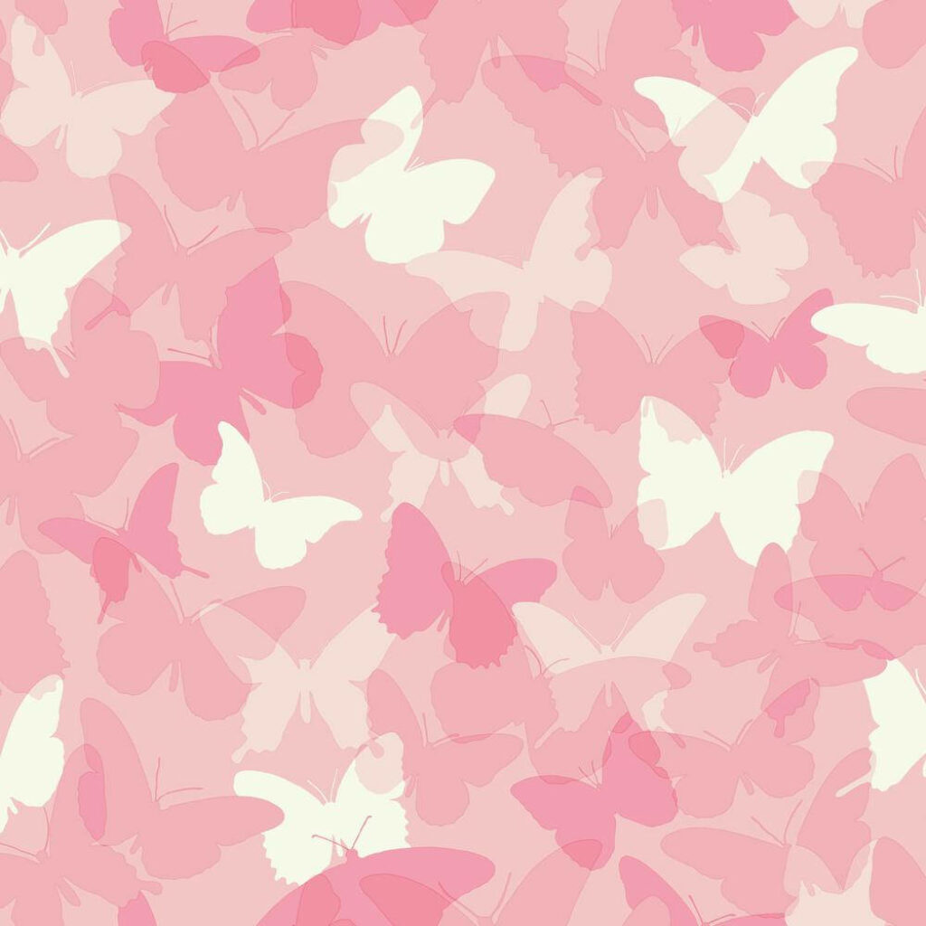 Enchanting Flutter: A Whimsical Pink Butterfly Dream Wallpaper