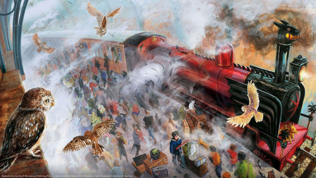 Magical Harry Potter Wallpaper: Hogwarts Express & Whimsical Adventure