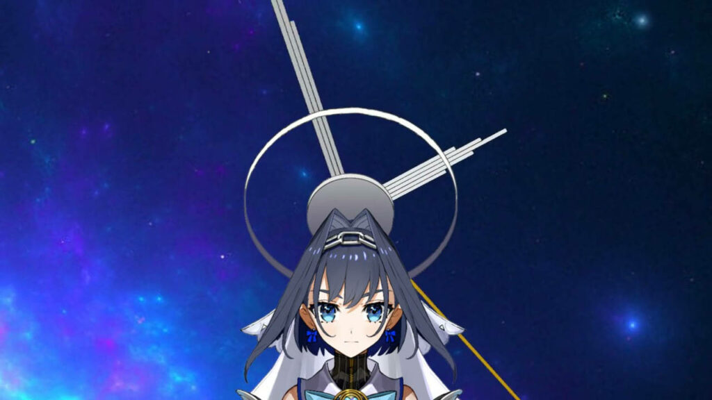Cosmic Kronii Wallpaper: Whimsical Time-Themed Design & Celestial Charm
