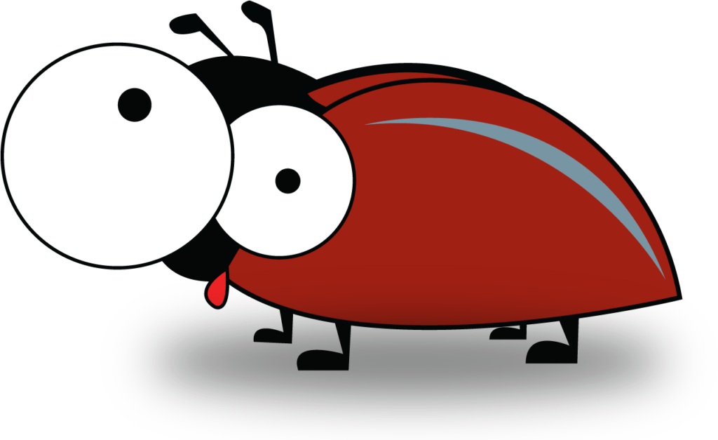 Whimsical Ladybug Wallpaper: Playful Cartoon Design for Lively Background