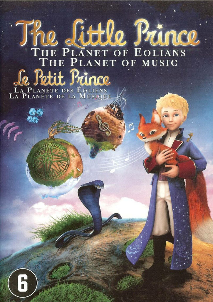 Whimsical Little Prince Wallpaper: Fox, Music & Floating Planets