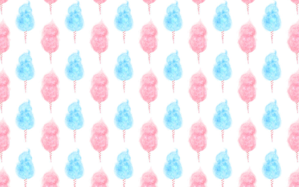 Whimsical Pink & Blue Cotton Candy Wallpaper for Playful Backgrounds