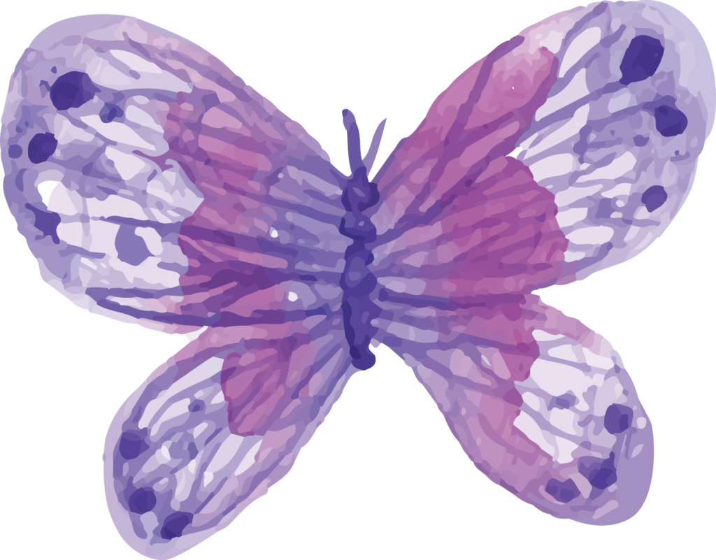 Whimsical Purple Butterfly Abstract Wallpaper with Pink Hues