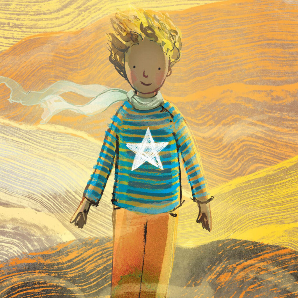Whimsical Little Prince Art Wallpaper: Vibrant Colors & Imagination