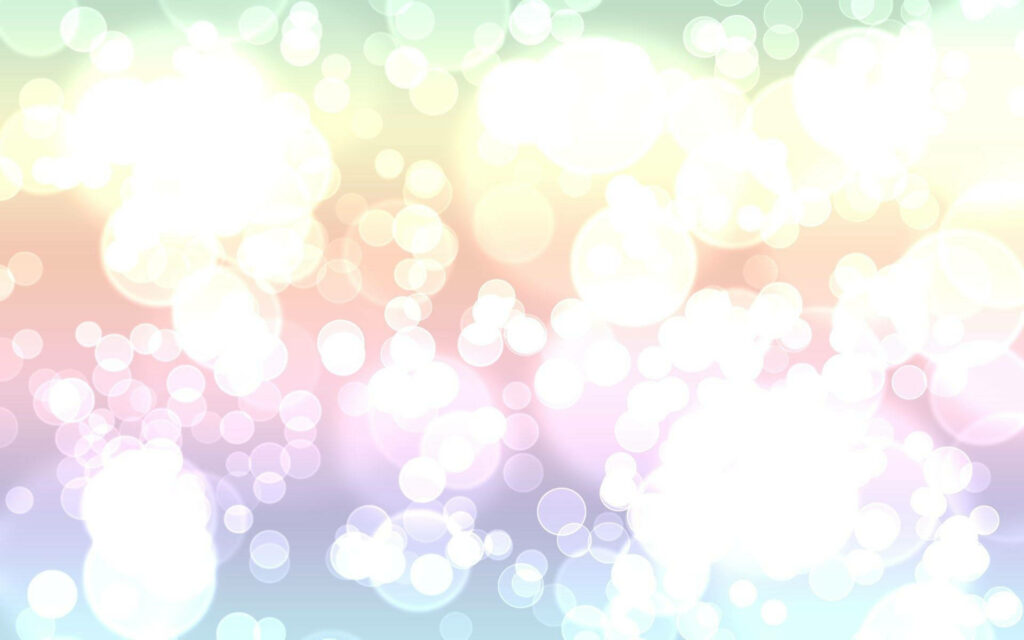 White Wonderland: A Colorful Bokeh Wallpaper
