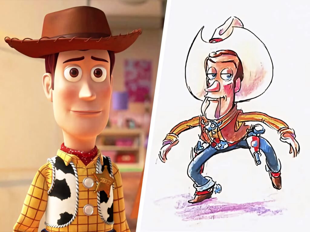Woody Wallpaper: Playful Sketch & Iconic Toy Story Design