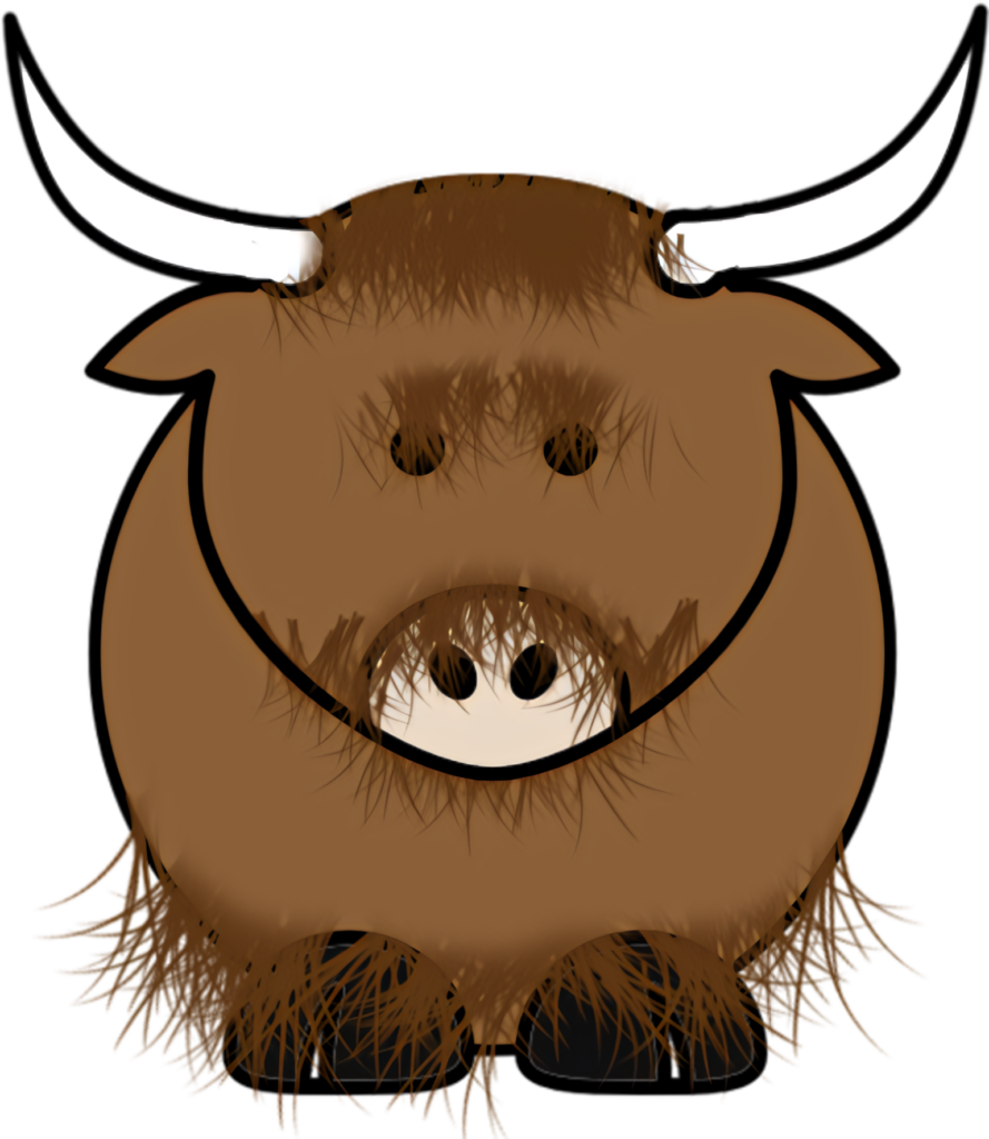 Whimsical Yak Cartoon Wallpaper: Playful & Cozy Background Decor