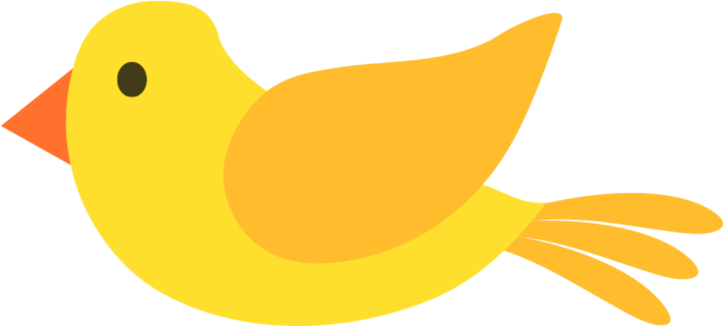 Charming Yellow Bird Wallpaper: Whimsical Design in Bright Colors