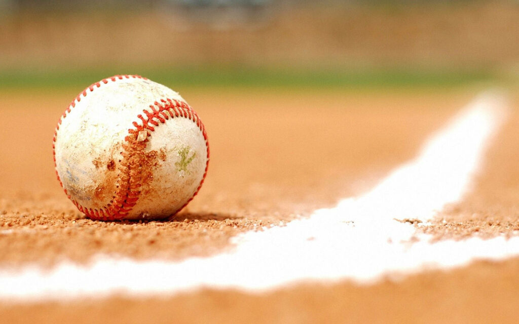 Beyond the Borderline: A Baseball Player's Ready Stance Wallpaper