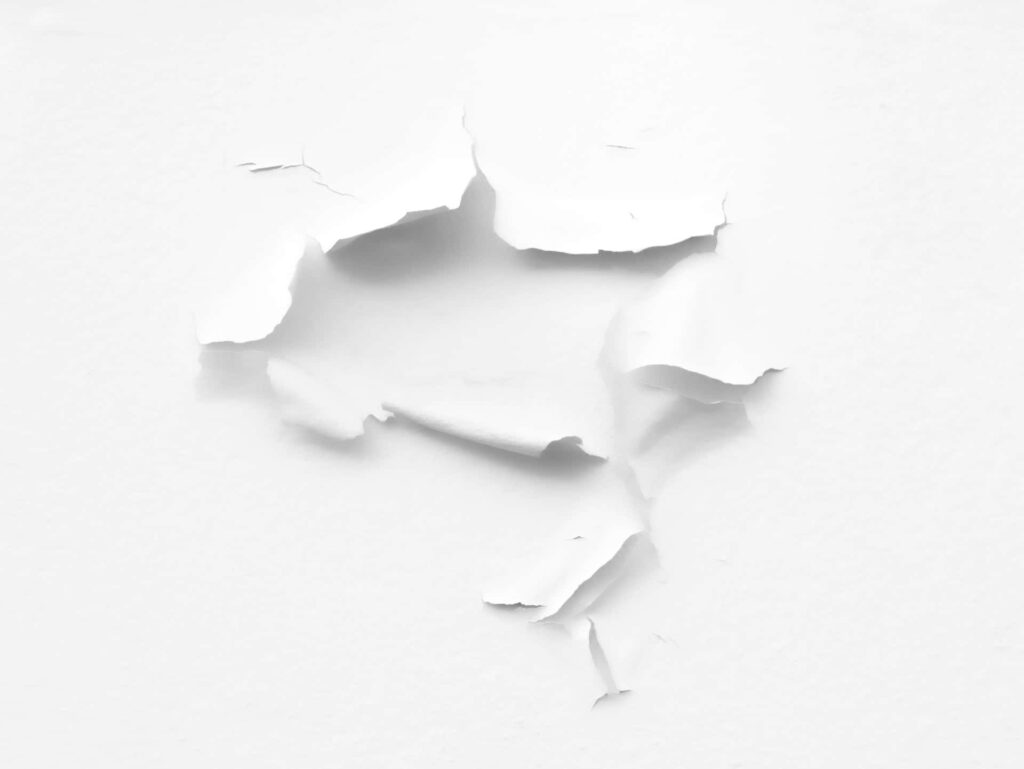 White Torn Paper Texture Background - Irregular Layered Design Wallpaper