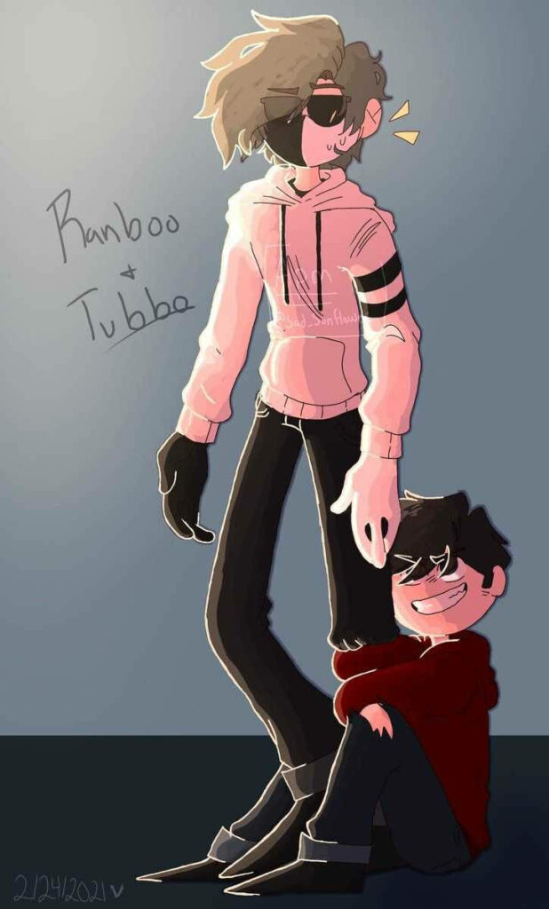 Friends Forever: Ranboo and Tubba's Heartwarming Pose Wallpaper