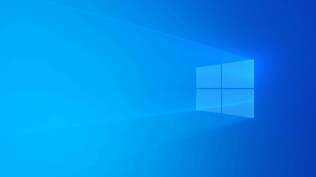 Serene Windows 10 HD Background: A Soothing Blue Oasis Wallpaper