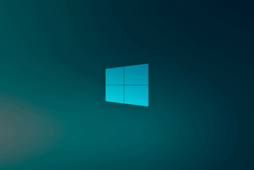 Windows 10: Embracing the Essence of Blue-Green Harmony - High-Definition Logo Image Wallpaper