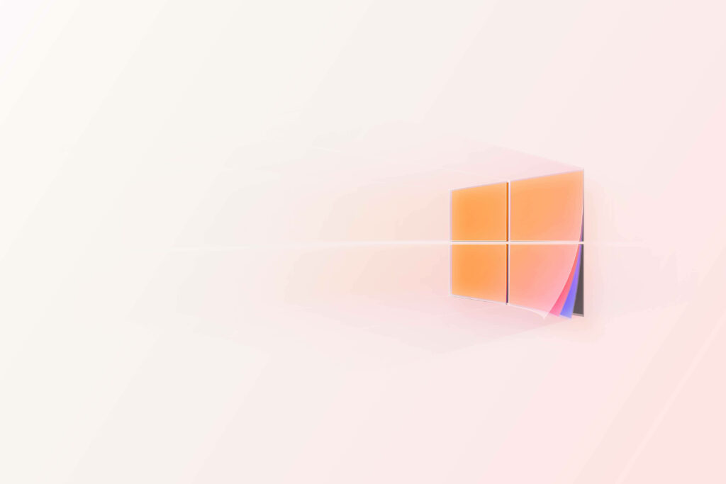 Colorful Windows 10 Logo: Energetic HD Background in Soft Pastel Shades Wallpaper