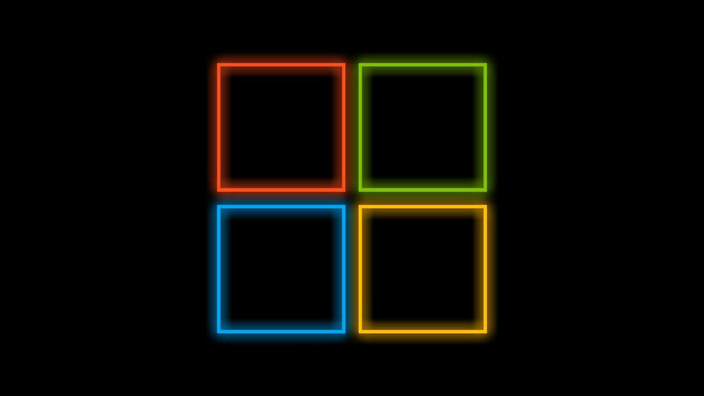 Revamped Windows Logo: Embracing Modern Aesthetics in Official Black Windows 10 HD Desktop Background Wallpaper