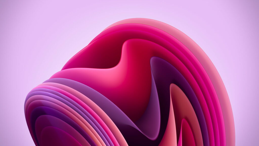 Delicate Bliss: Windows 11 Unveils Graceful QHD Wallpaper in Light Pink