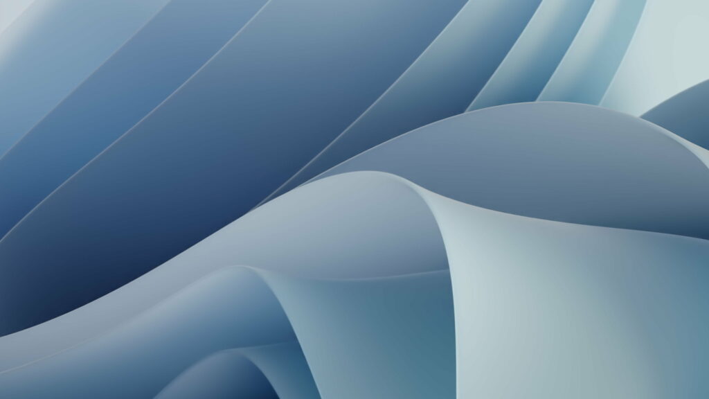 Enchanting Digital Landscape: Captivating Windows 11, 4K Wallpaper in Light Blue Hues