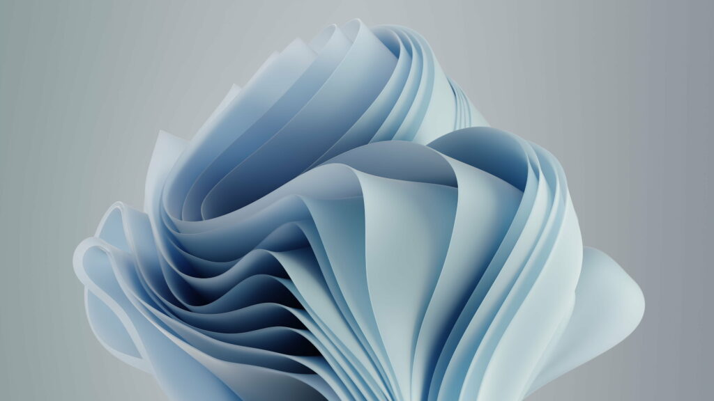 Ethereal Illumination: Windows 11 Logo Transformed Through Artistic Digital Mastery - Striking 4K Wallpaper Showcasing Light Blue Windows 11 Windows in a Captivating Background