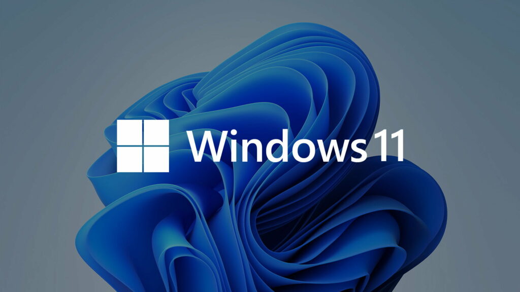Windows 11 Serene Logo: Captivating HD Wallpaper in Gray