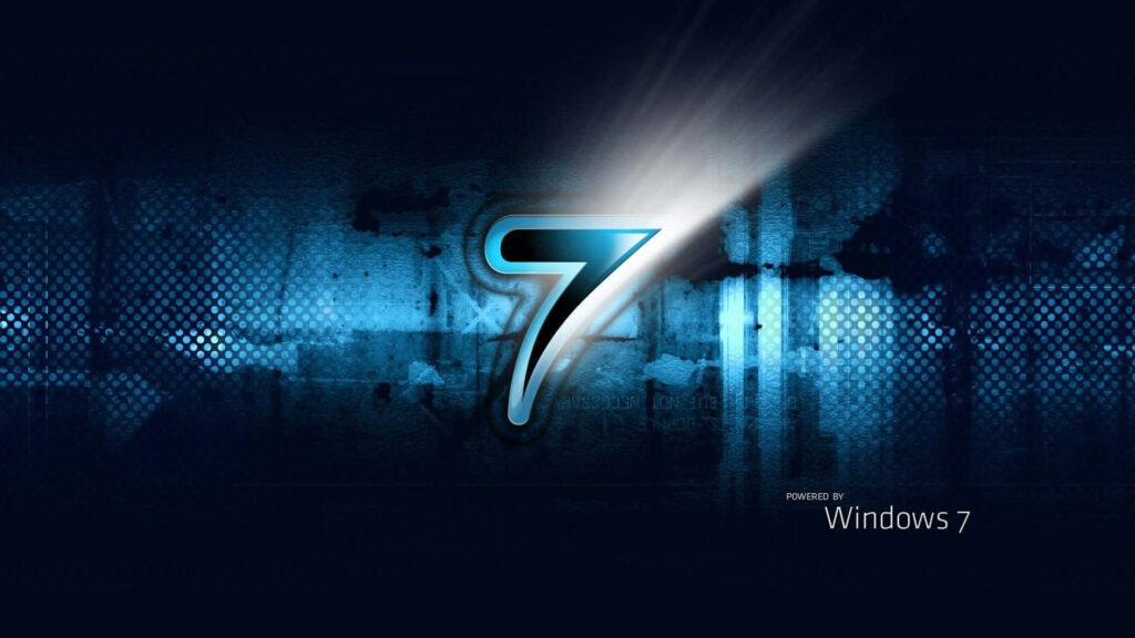 A Captivating Fusion: Blue Comic Art Windows 7 Wallpaper Embraces Aesthetic Versatility - Enchanting Number 7 Backdrop