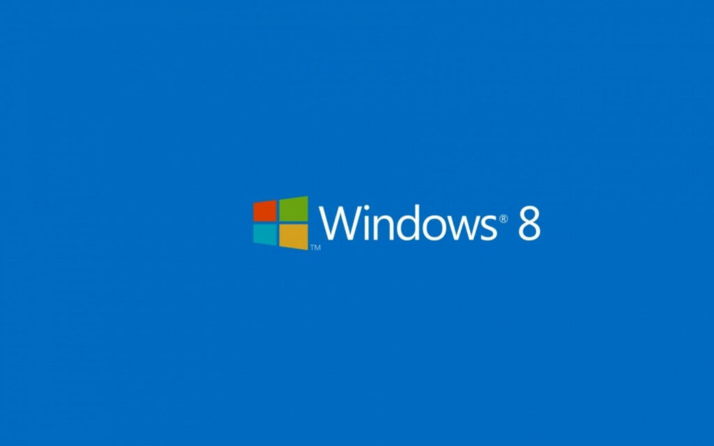 The Iconic Blue Appeal: A Familiar Windows 8 Aesthetic Captured in a Simple Background Wallpaper