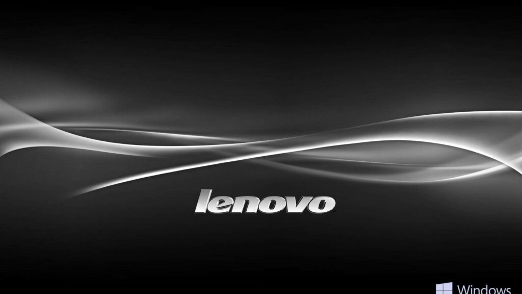 Windows Logo Creates Stunning Contrast with Lenovo's Smokey HD Wallpaper