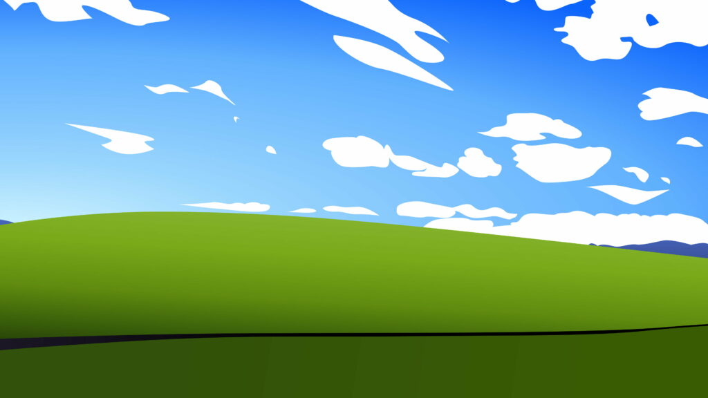 Windows XP: Embracing Minimalistic Artistry in Scenic Landscapes - 4K Wallpaper Background Photo