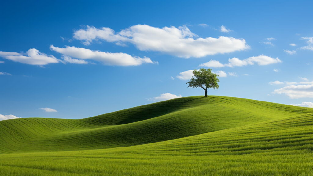 Nature's Serenade: Windows XP-inspired Landscape Unveiled Wallpaper