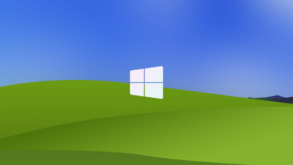 Simplicity Embodied: Windows XP Logo Transformed into Stunning Minimalist 8K Wallpaper