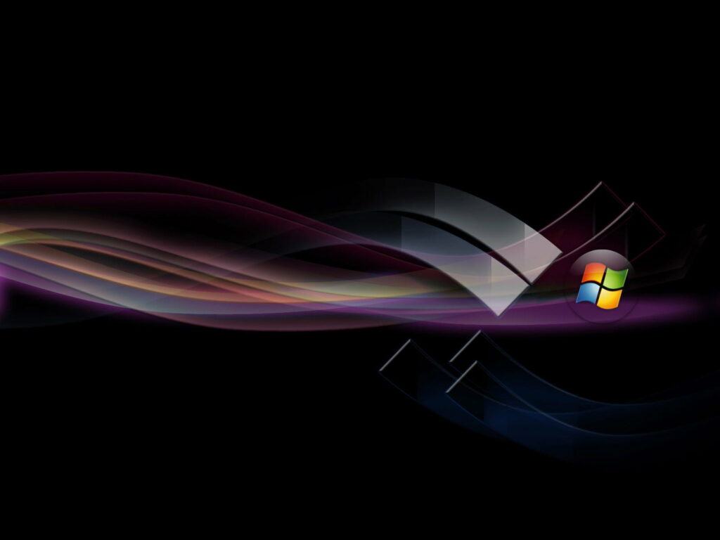 Windows XP Flag: A Vibrant and Multi-Colored HD Wallpaper Featuring the Iconic Microsoft Windows Logo and Computers
