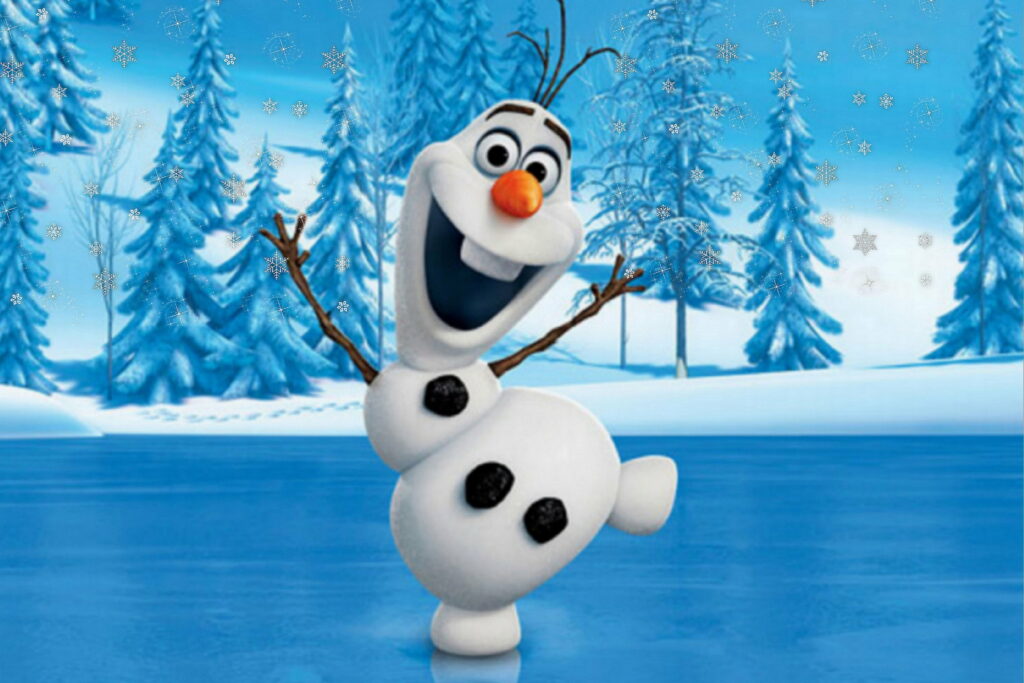 Frozen Delight: Olaf's Frosty Winter Wonderland - A Joyful 4K Wallpaper Celebrating Snowman Magic in Winter