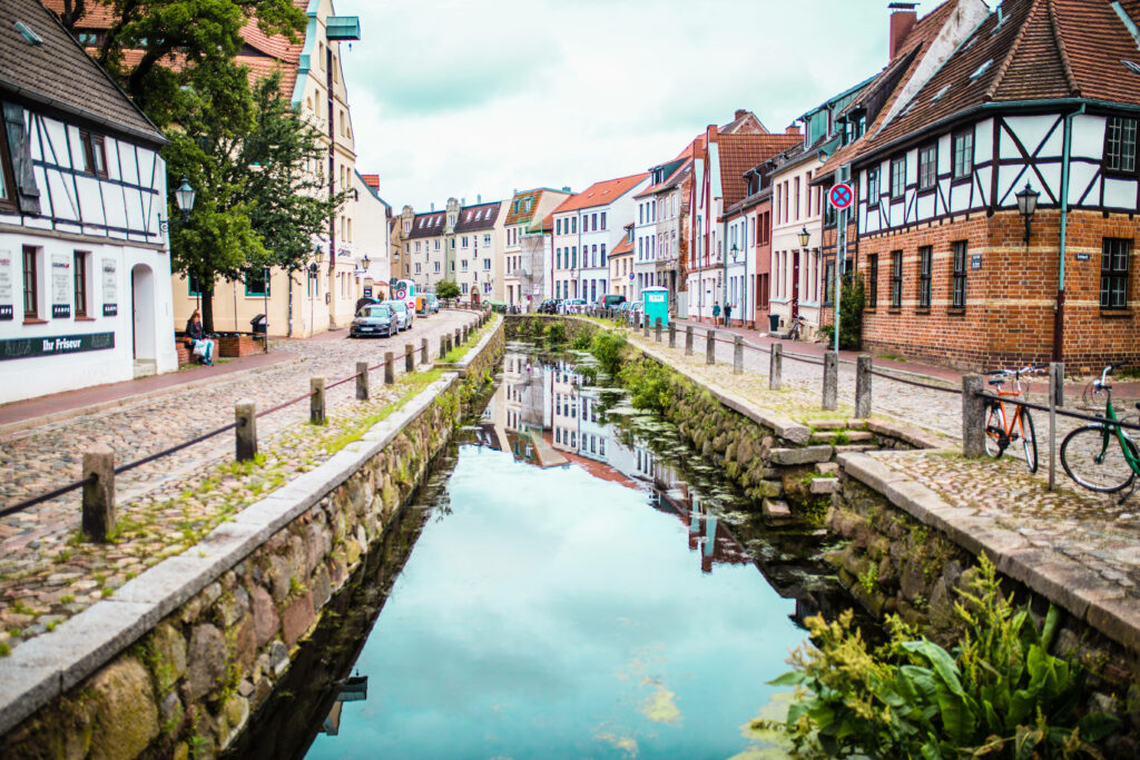 Charming Wismar City Wallpaper: Historic Streets & Serene Canal